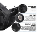 Off-Road Motorcycle Riding Goggle Mask with Detachable Face Shield & UV Protective Lens